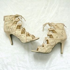 Lauren Conrad Lace Up Heels